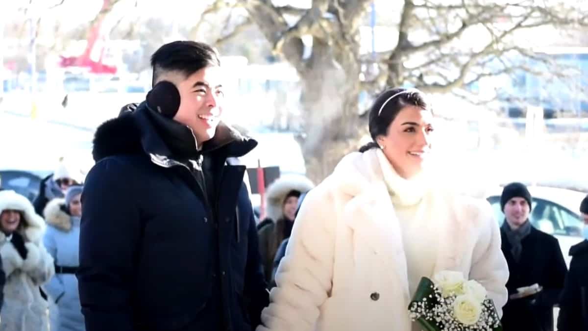 Un mariage extérieur à moins 20 degrés