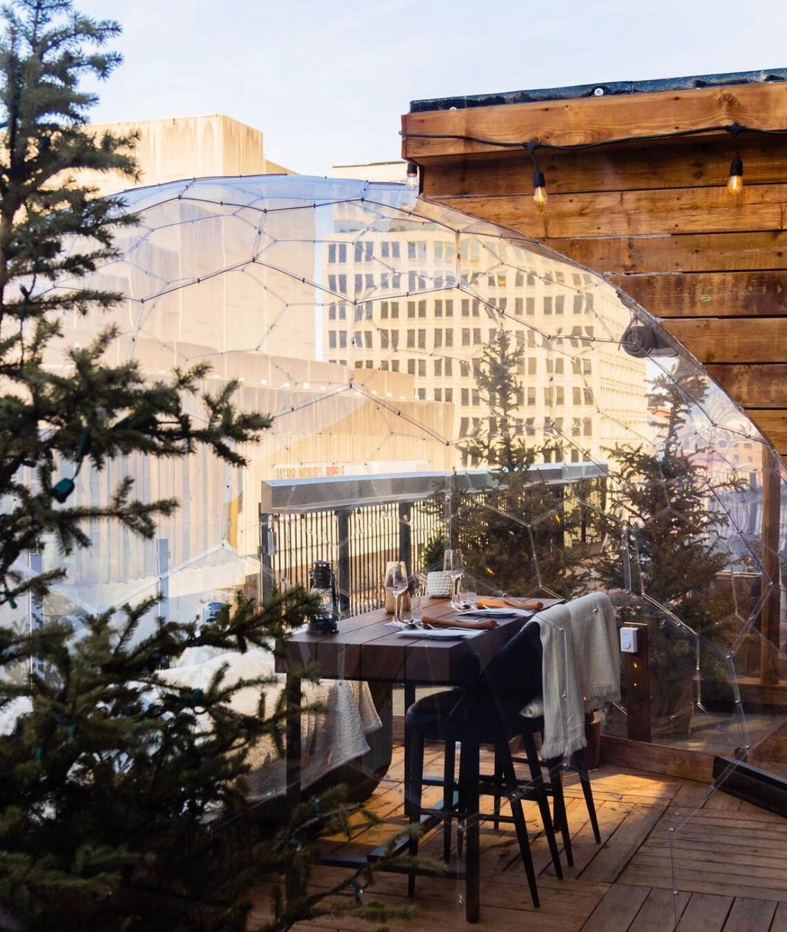 Soupez dans un dôme chauffé cet hiver 