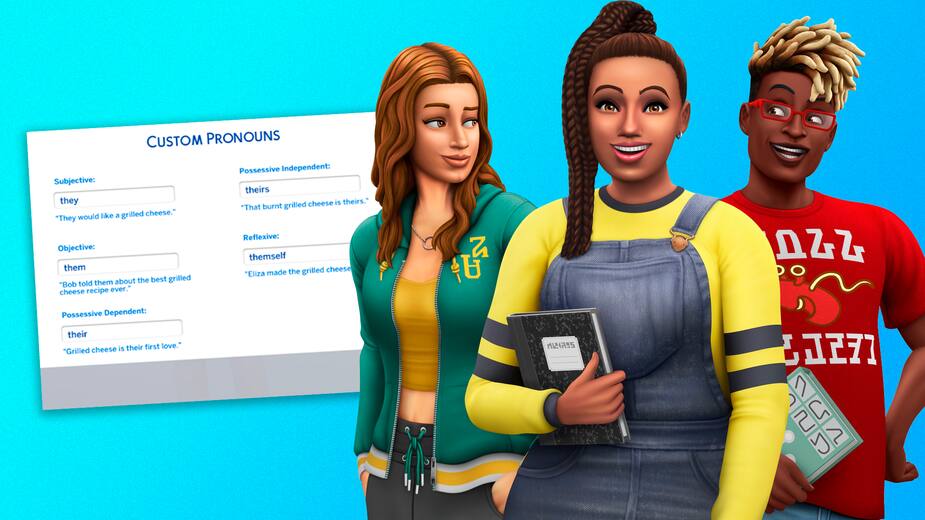 Image principale de l'article On peut maintenant désigner les pronoms des Sims