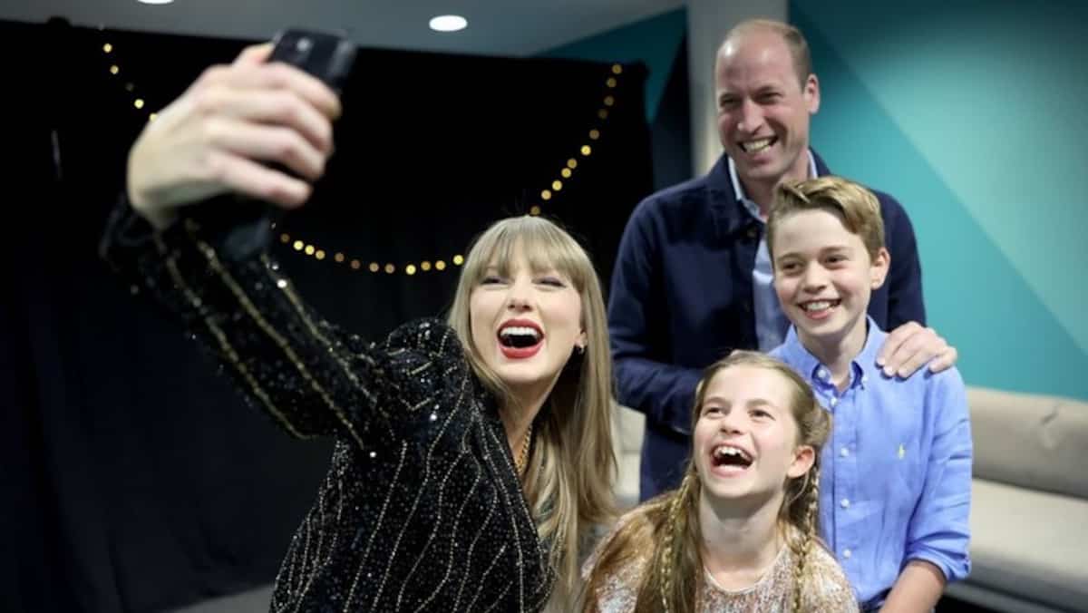 EN IMAGES | Le prince William fête son anniversaire au concert de Taylor Swift