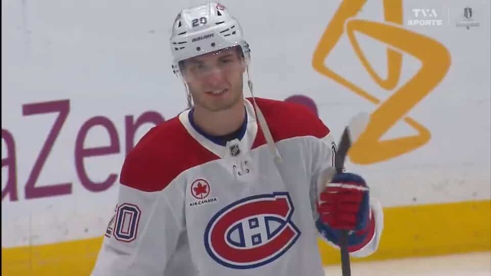 Juraj Slafkovsky, le premier depuis... Rene Bourque