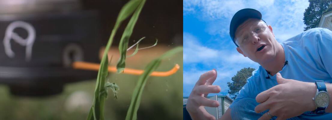 Il filme un «weed eater» au ralenti et c’est étrangement fascinant Le