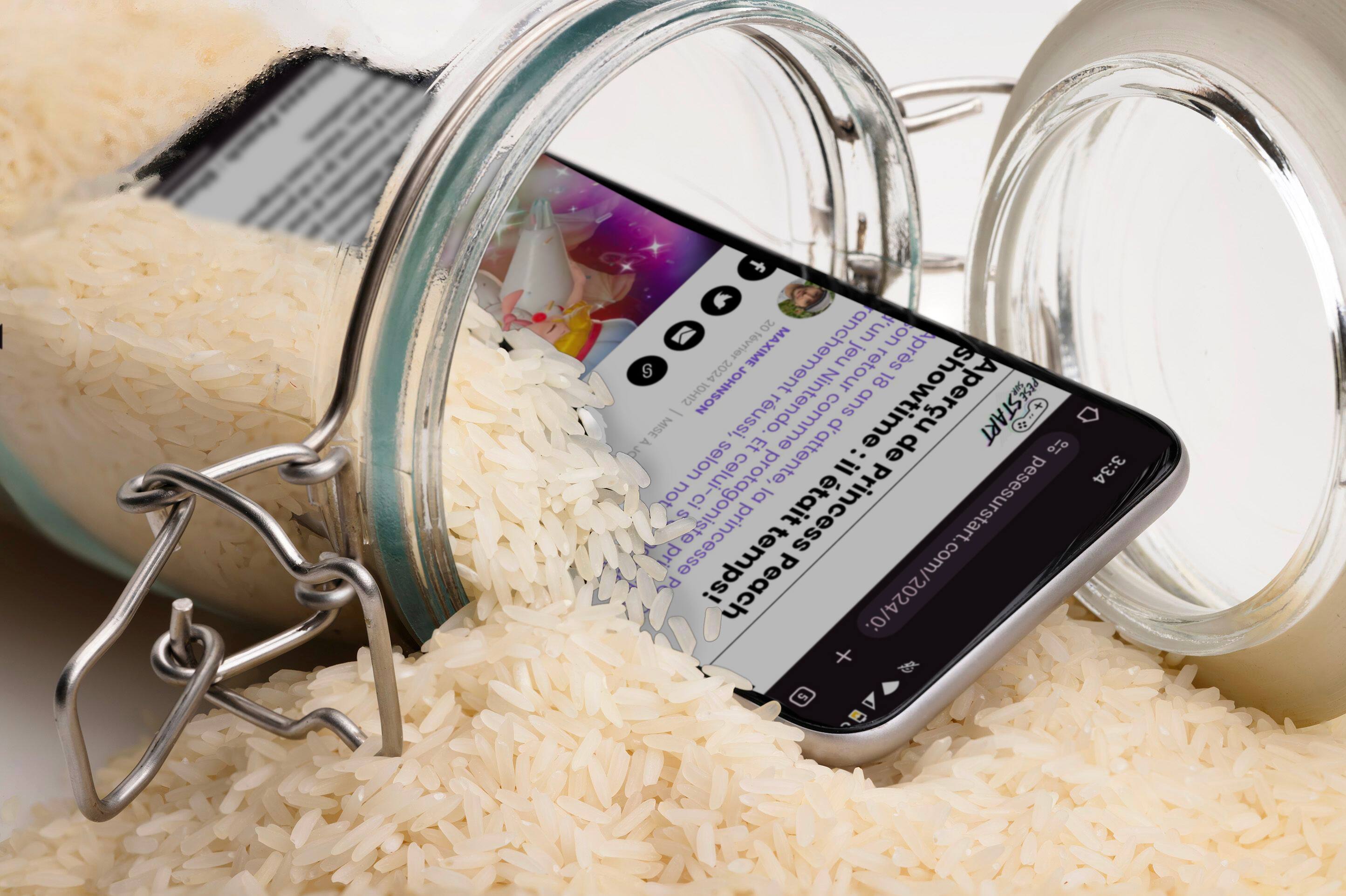 Image principale de l'article Ne mettez pas votre cell dans du riz 