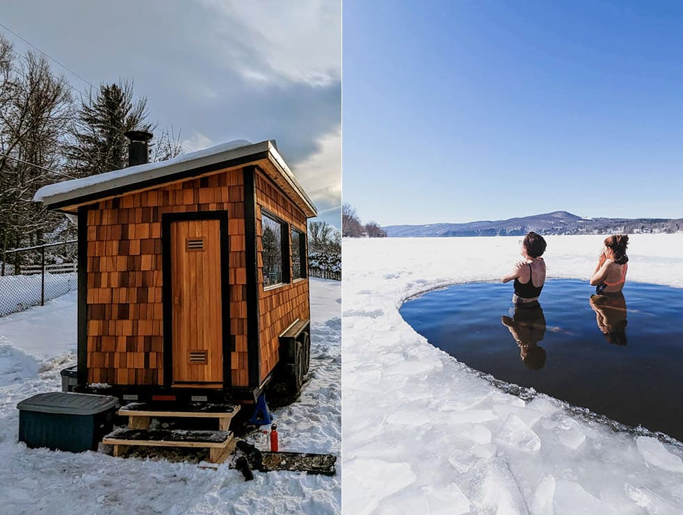 Solstice Sauna: une exp&eacute;rience nordique originale au bord d'un lac de l'Estrie