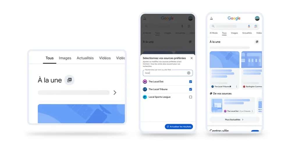 Quelle est la fonctionnalité «Sources préférées» de Google?