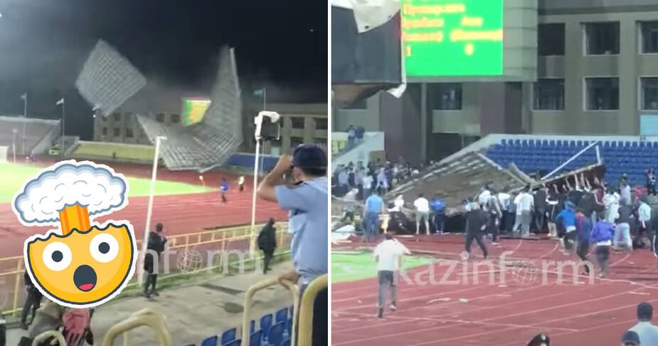 Image principale de l'article Le toit d’un stade s’effondre en plein match