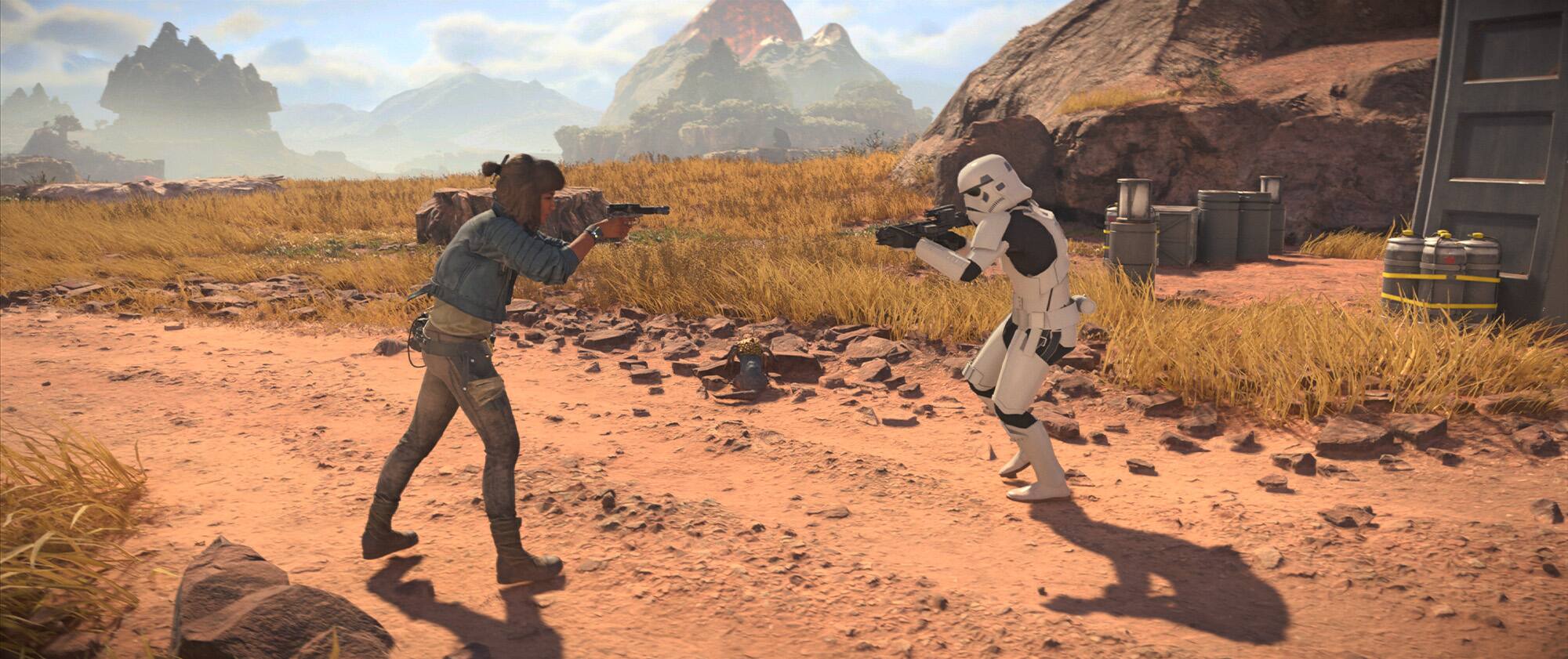 Les rebelles sont pratiquement absents de Star Wars Outlaws, mais l’Empire est bien présent.