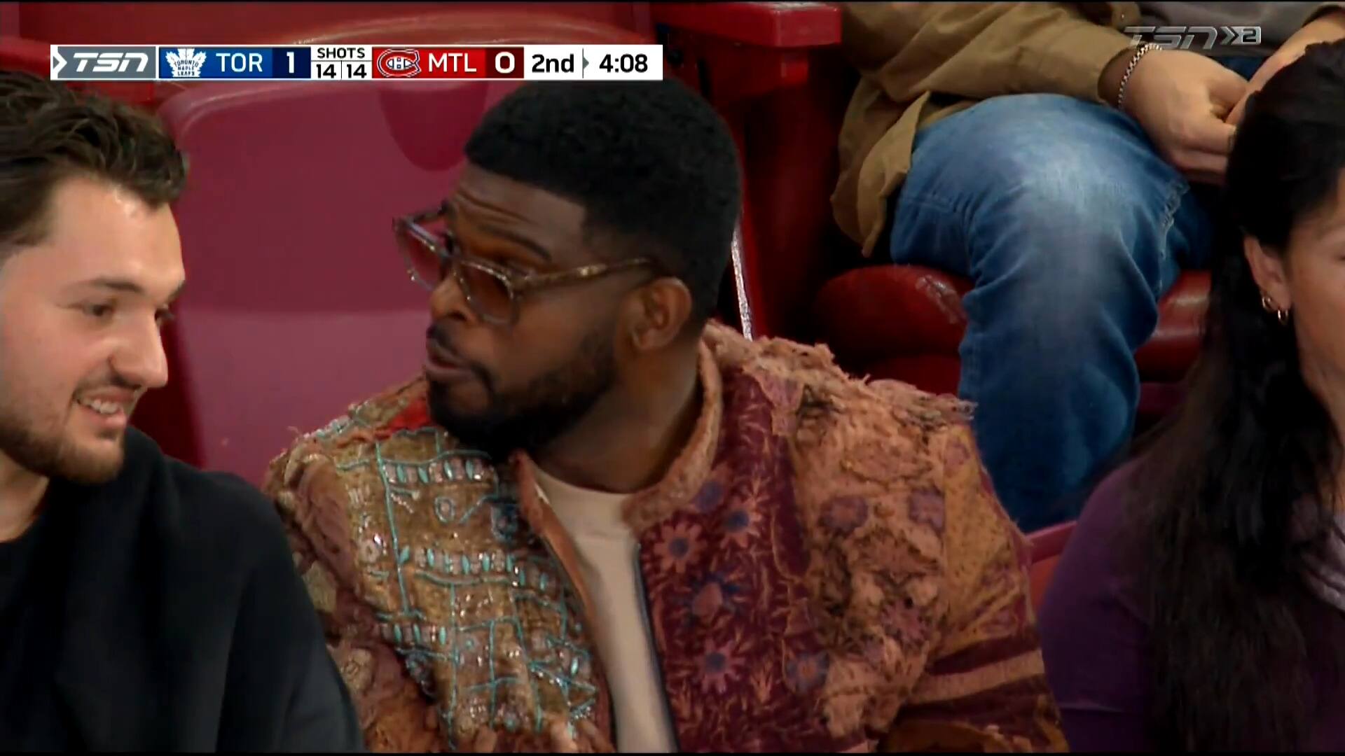 Il &eacute;tait au Centre Bell: P.K. Subban d&eacute;go&ucirc;t&eacute; par le coup de C&eacute;dric Par&eacute;