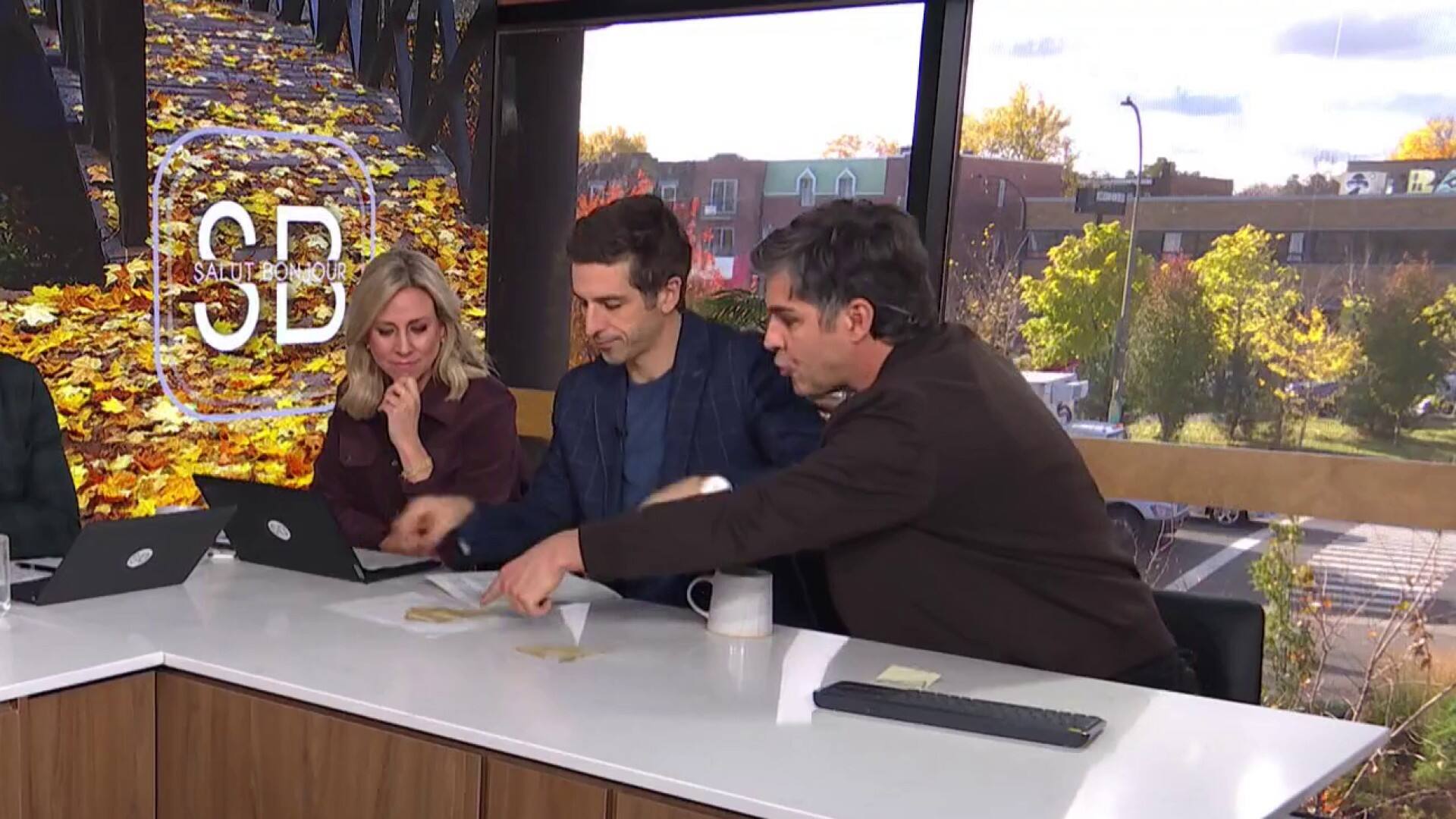 L'équipe transforme un dégât en oeuvre d'art!