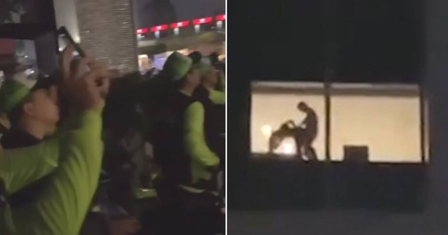 Image principale de l'article Un couple fait l’amour par la fenêtre d’un hôtel