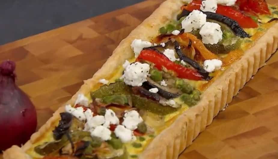 Image principale de l'article Tarte aux légumes grillés et feta