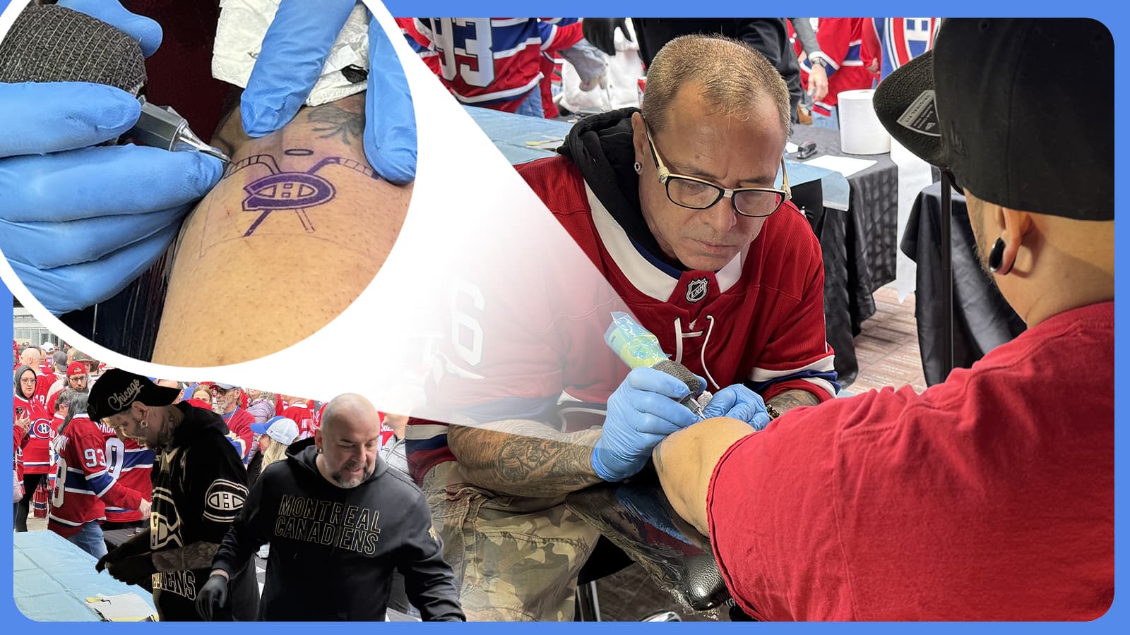 «Go Habs Go» à vie: des tatouages gratuits pour les fans du Canadien au Centre Bell