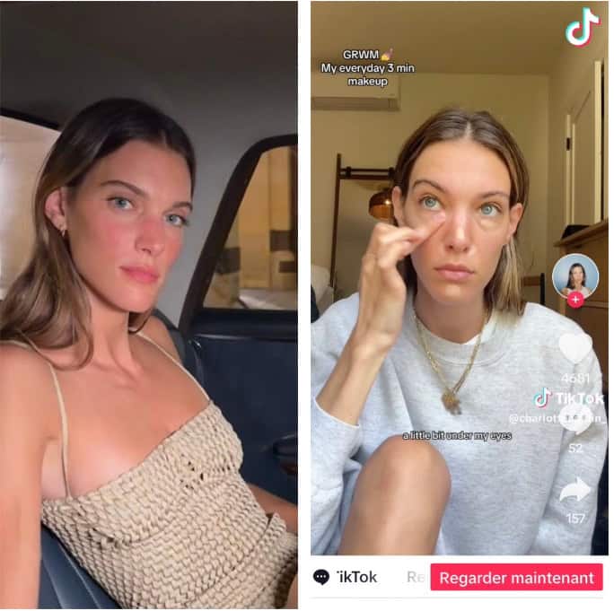 Elle présente sa routine beauté en 3 minutes