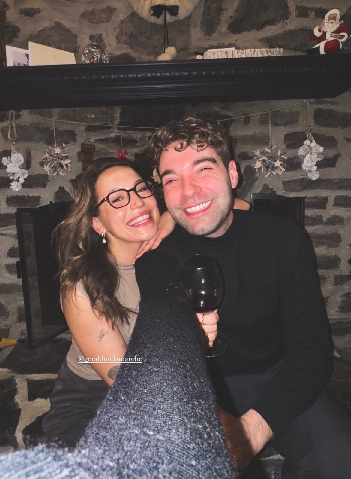 Géraldine et Félix ont fêté Noël ensemble