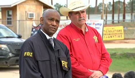 FBI Houston Special Agent in Charge James Smith and San Jacinto Sheriff Greg Capers