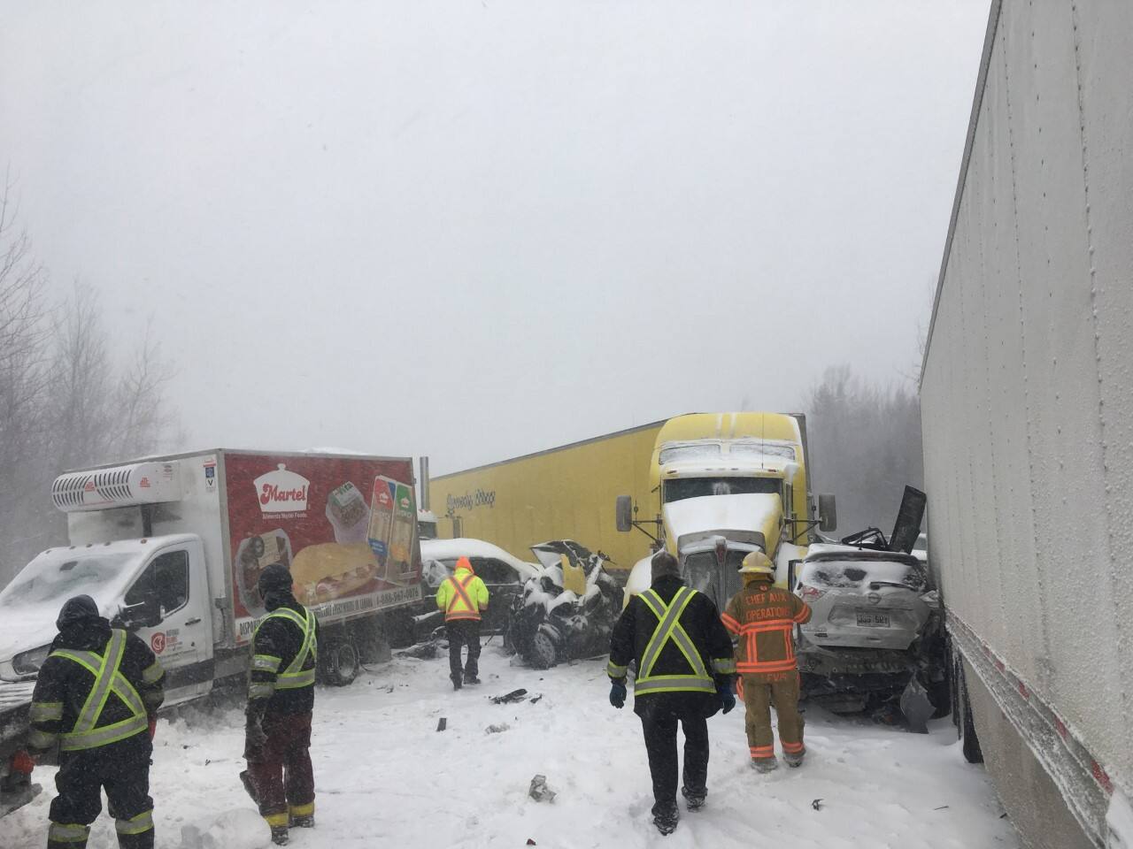 Tempête à Québec nombreux accidents, un blessé grave TVA Nouvelles