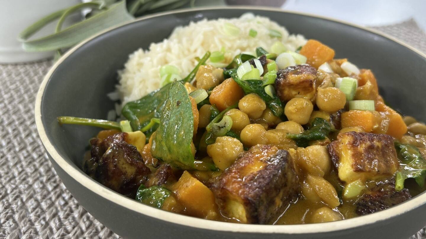 CARI COCO HALLOUMI ET PATATE DOUCE