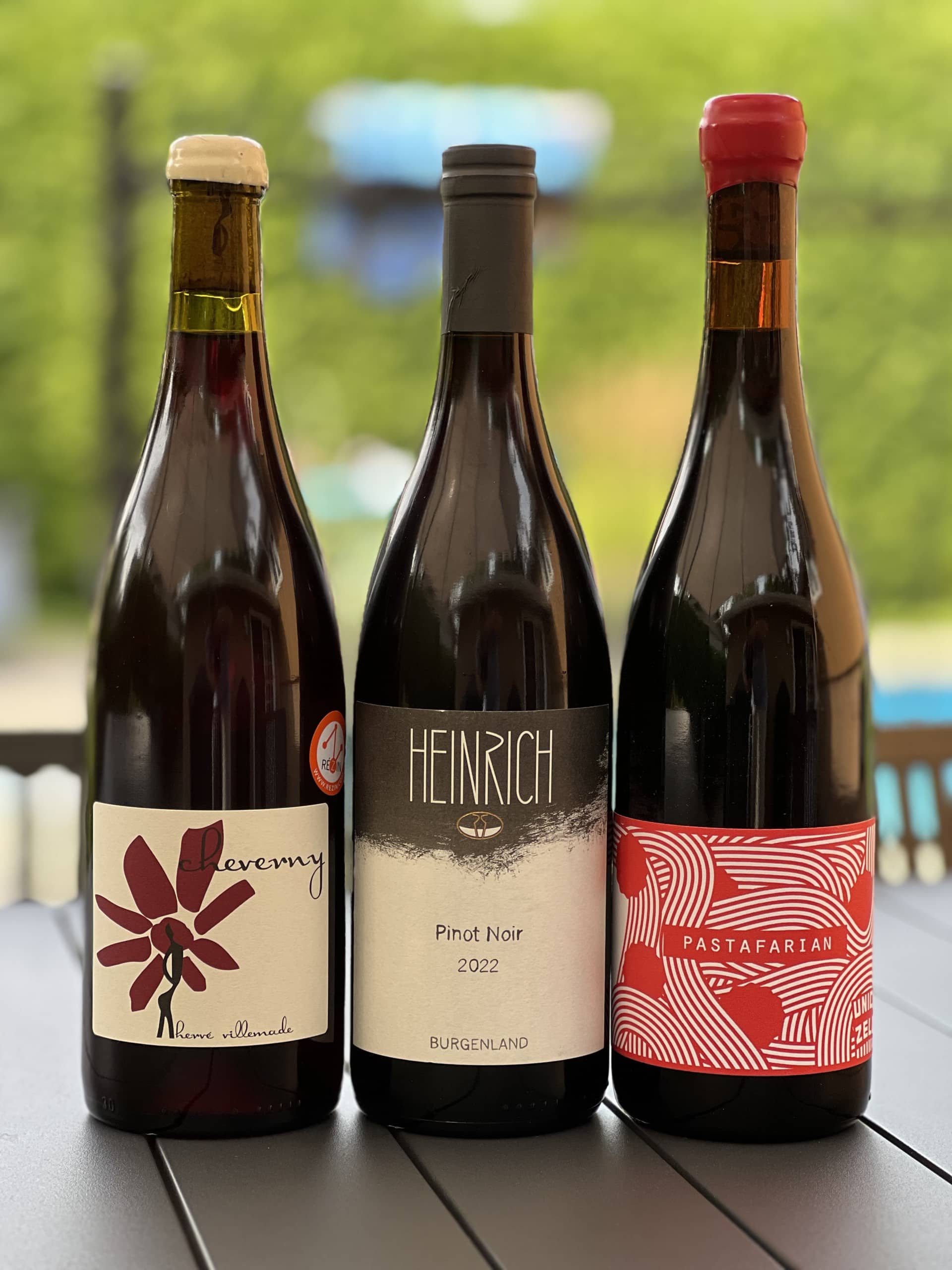 Trois rouges rafra&icirc;chissants