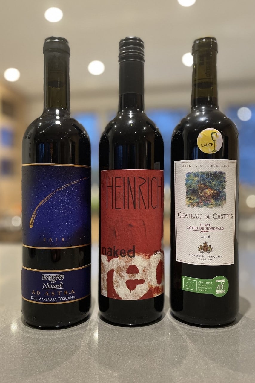 Trois rouges bio &agrave; essayer!