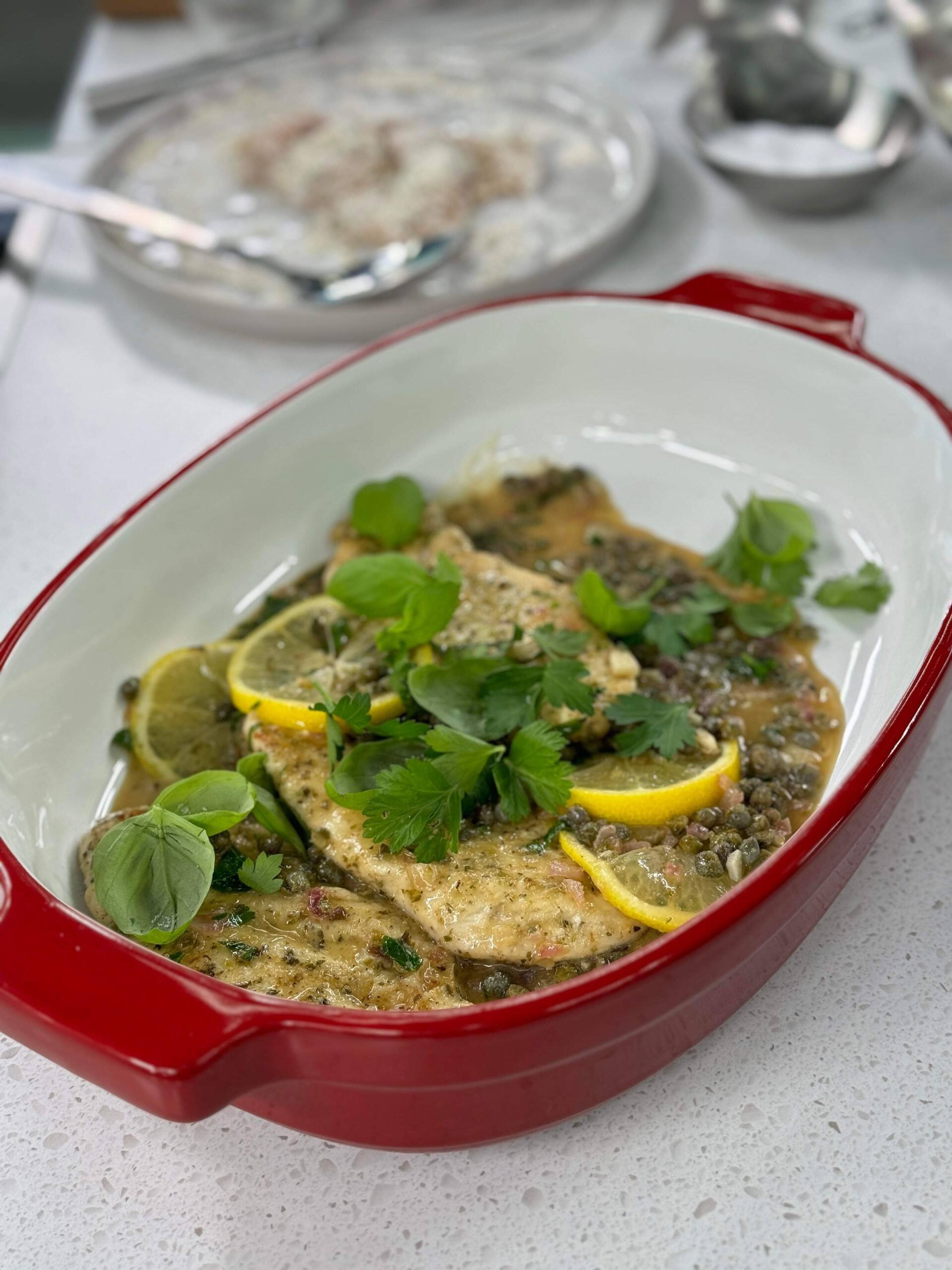 Escalope de volaille piccata à ma façon