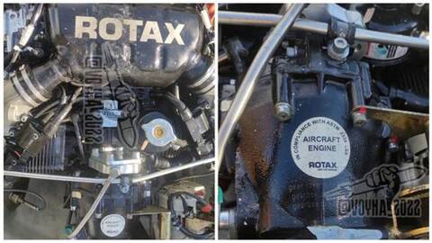 These photos from Ukraine's Defense Industry website show the word Rotax on another part of the engine.