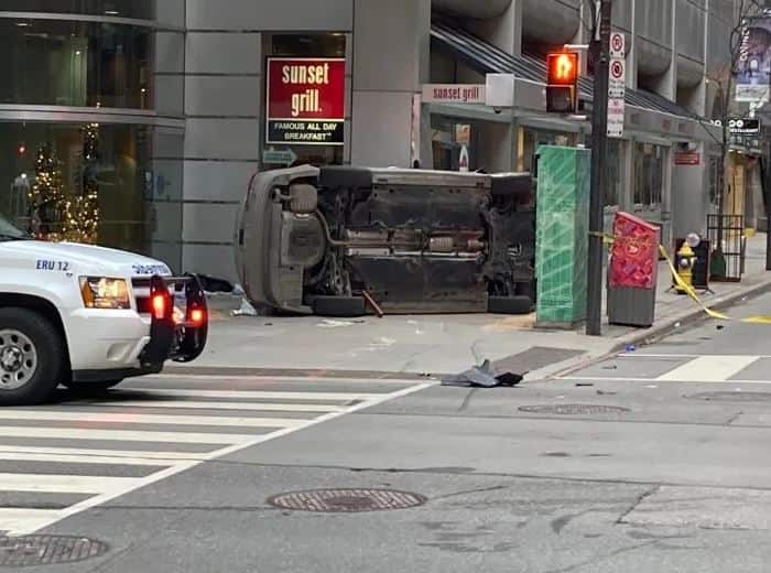 Huit personnes bless&eacute;es par un VUS projet&eacute; sur un trottoir &agrave; Toronto