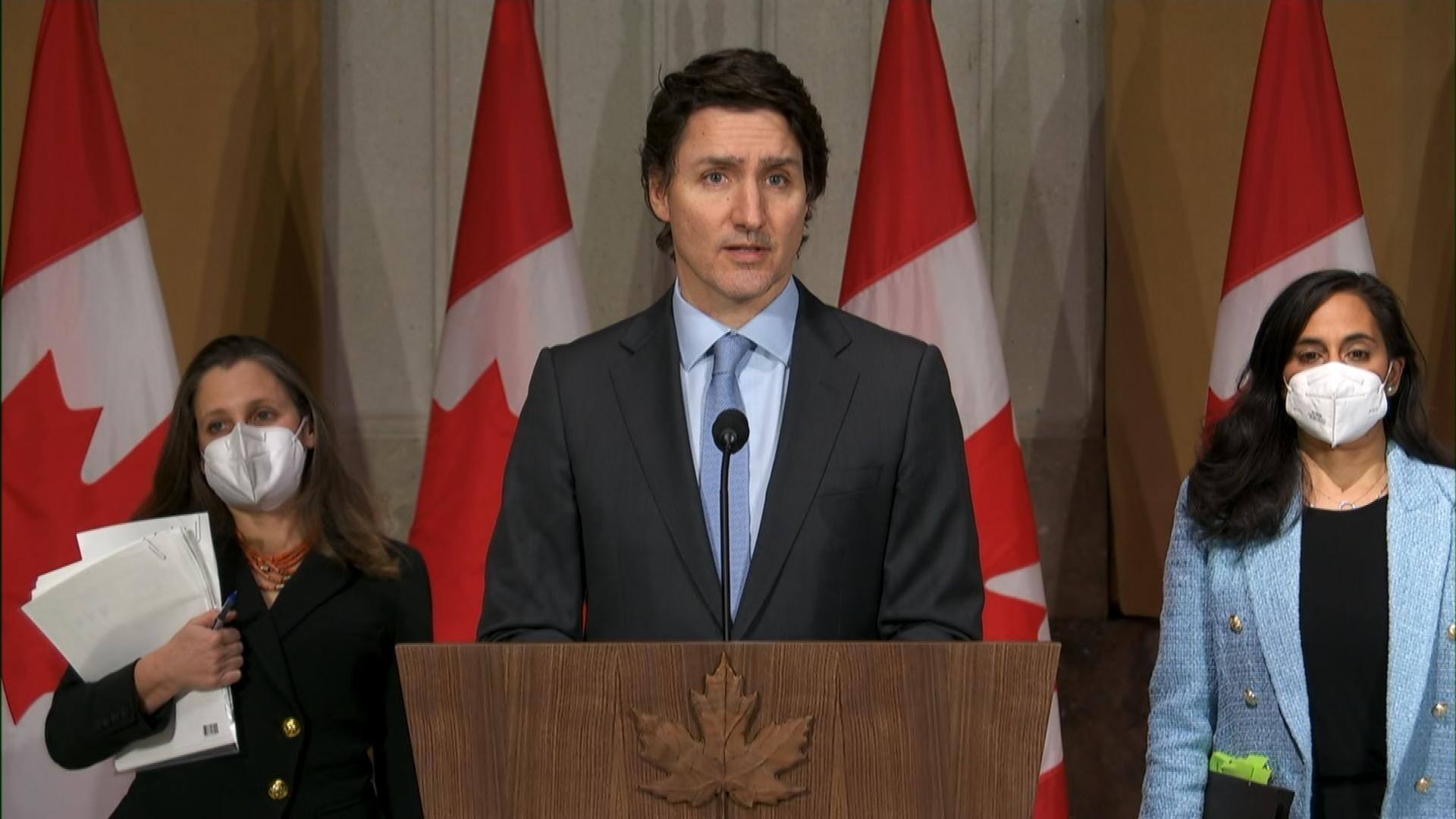 Trudeau annonce de nouvelles sanctions financi&egrave;res contre la Russie