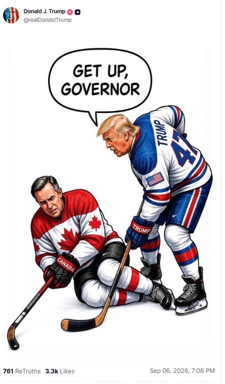 «Get up, Governor»: Donald Trump s’en prend de nouveau à Mark Carney | JDM