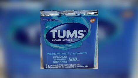 Rappel de comprimés antiacide TUMS | TVA Nouvelles