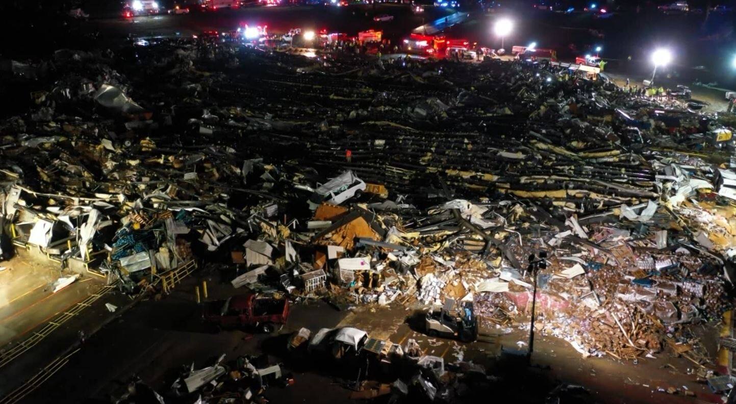 IN IMAGES Kentucky candle factory destroyed by tornado Live Feeds
