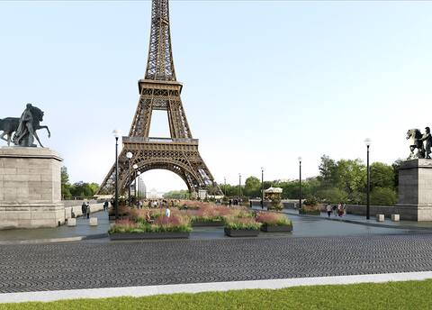 Paris abandons controversial structures at the foot of the Eiffel Tower