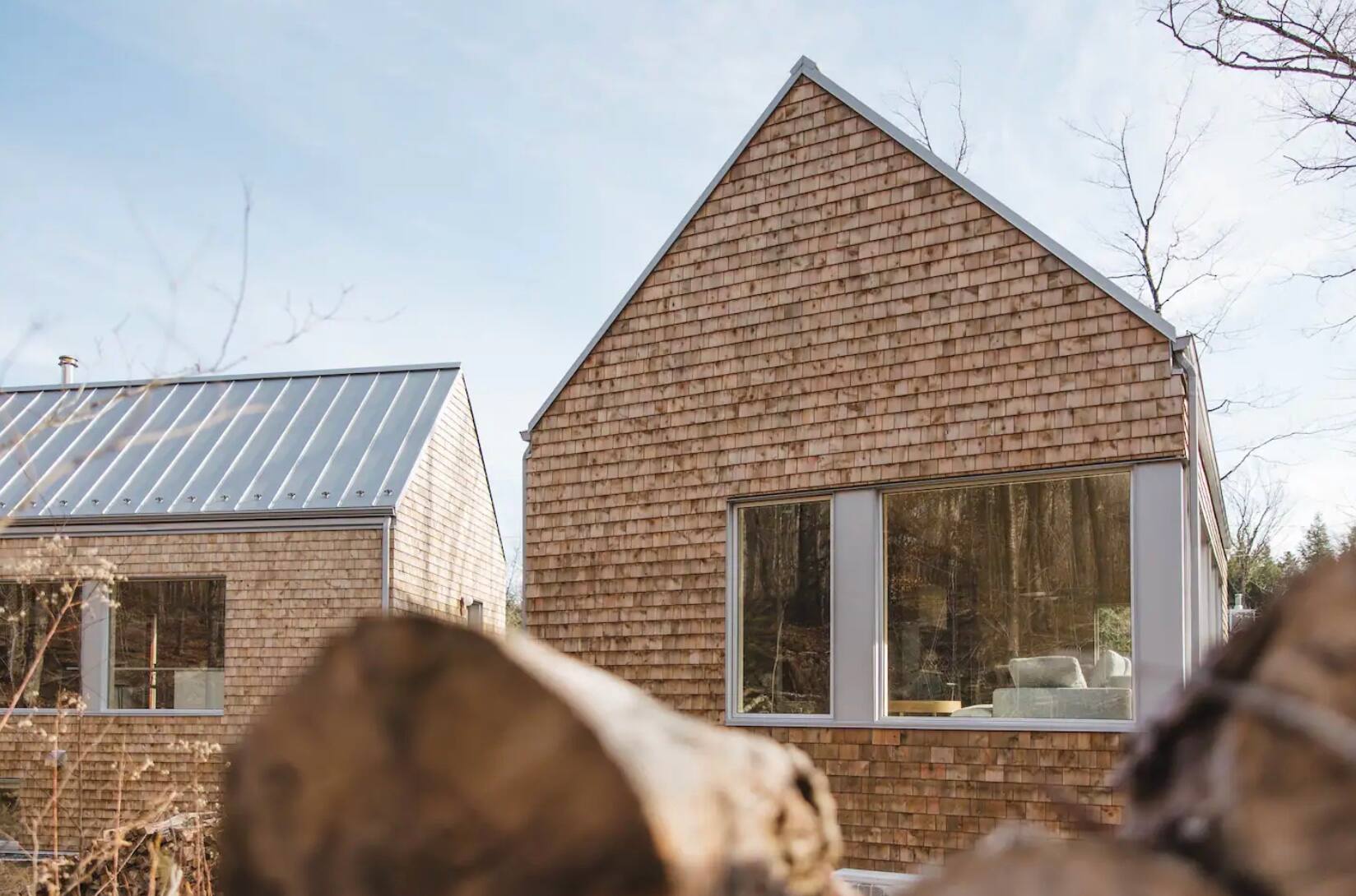 Un ÉNORME chalet scandinave à Orford 