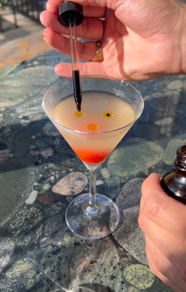 Un martini inspiré d'un plat italien