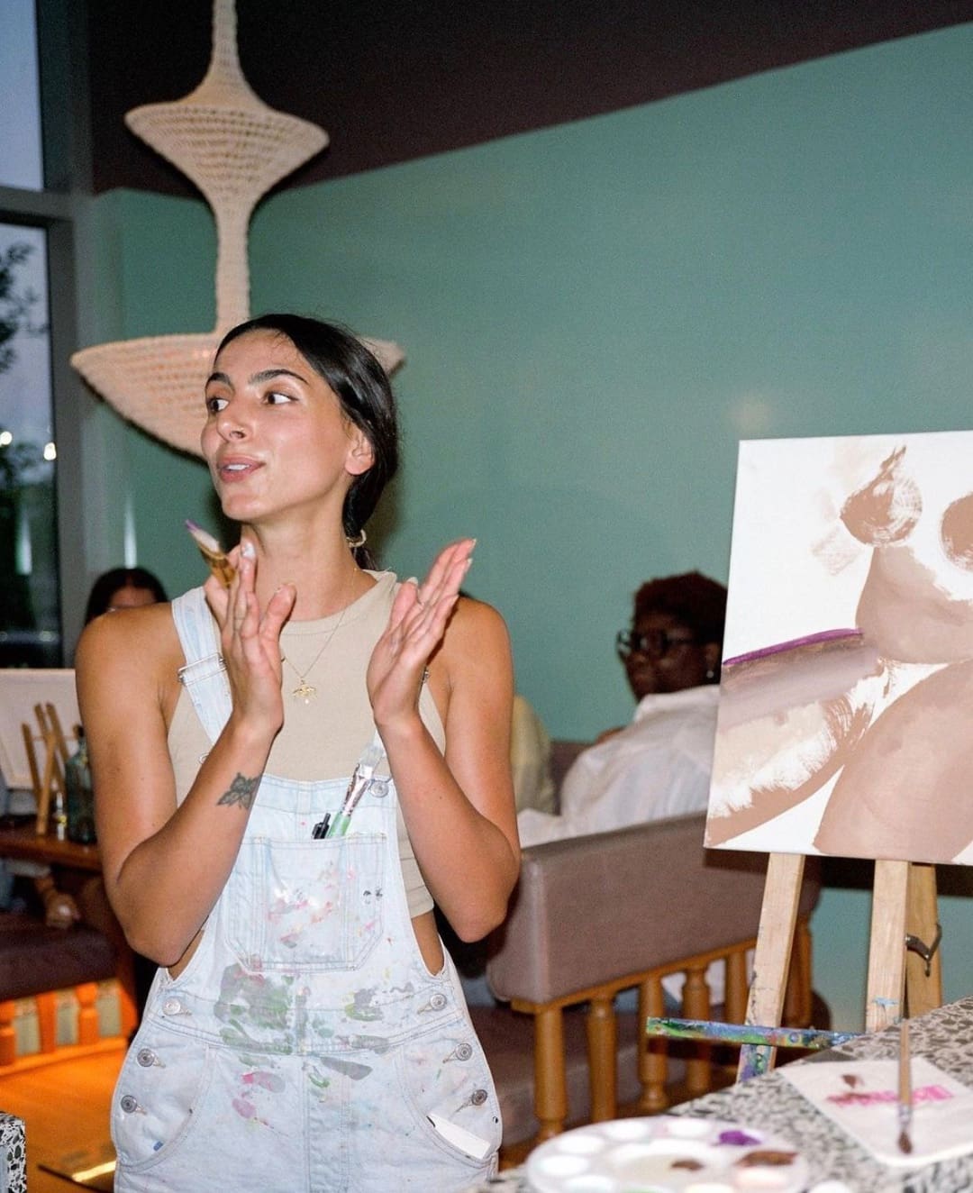 Un brunch «paint & sip» en fin de semaine 