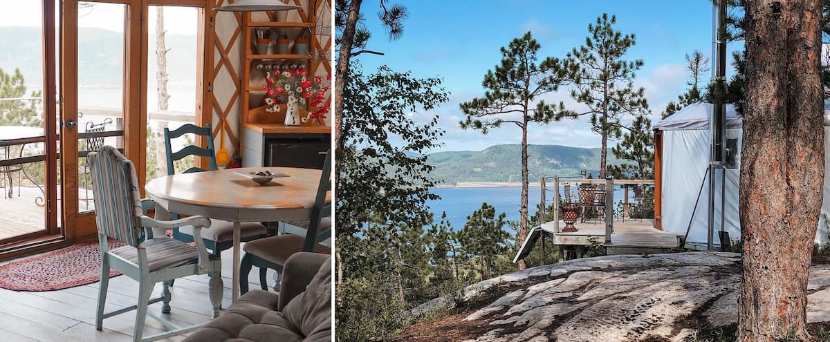 Des yourtes de luxe au-dessus du fjord du Saguenay
