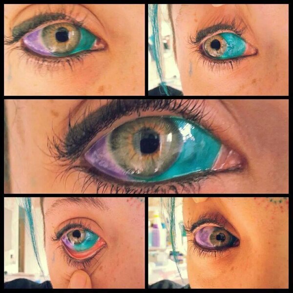Окрашивание белков глаз. Глаз цветными карандашами. Субконъюнктивальный разрыв склеры. Что будет если краску в глаз. Что будет если краску в глаз.