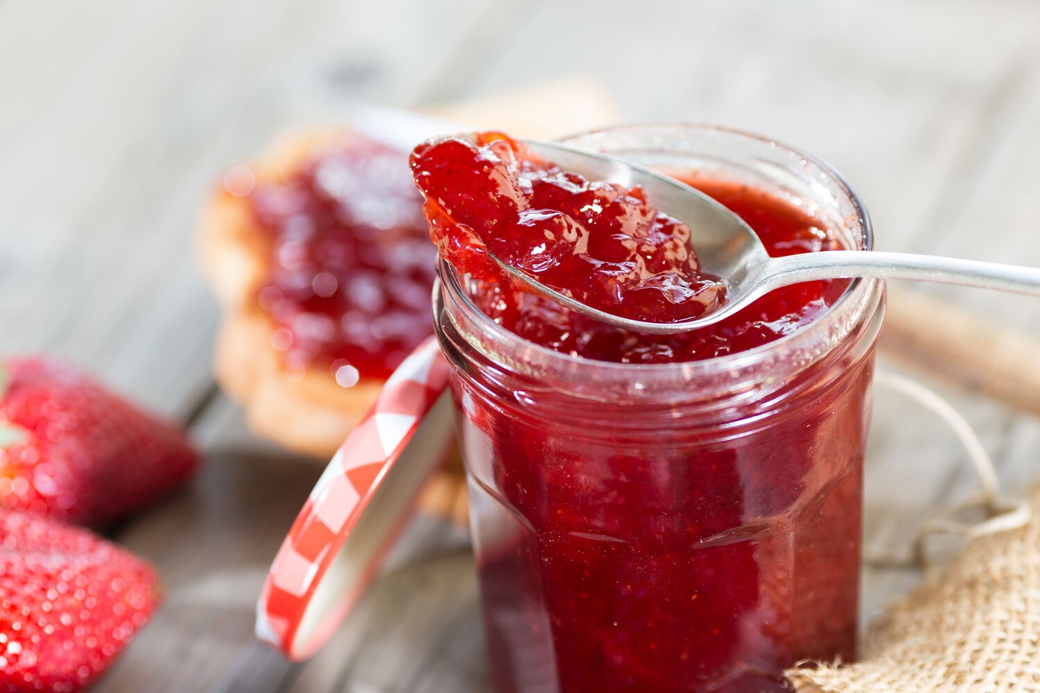 confiture de fraises pas trop sucre