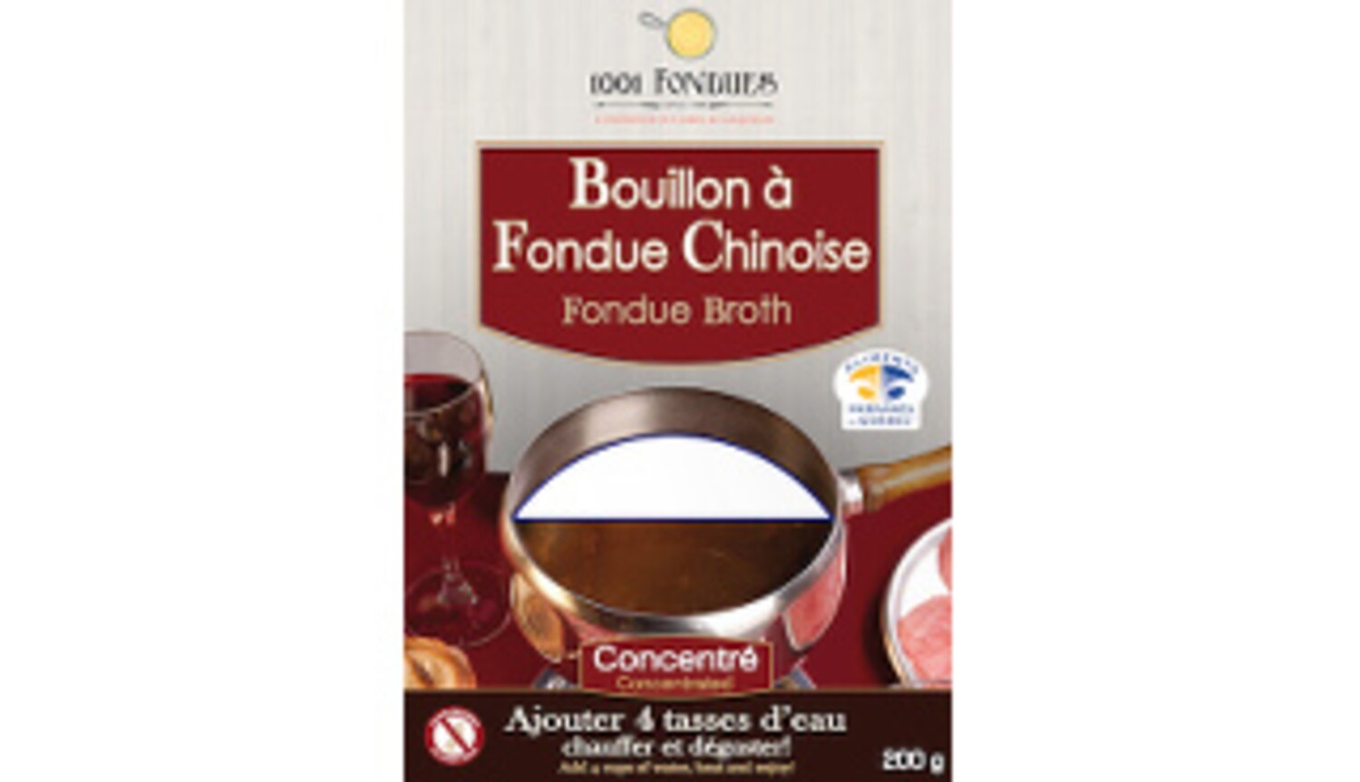 Bouillon à Fondue Chinoise de 1001 Fondues Recettes du Québec