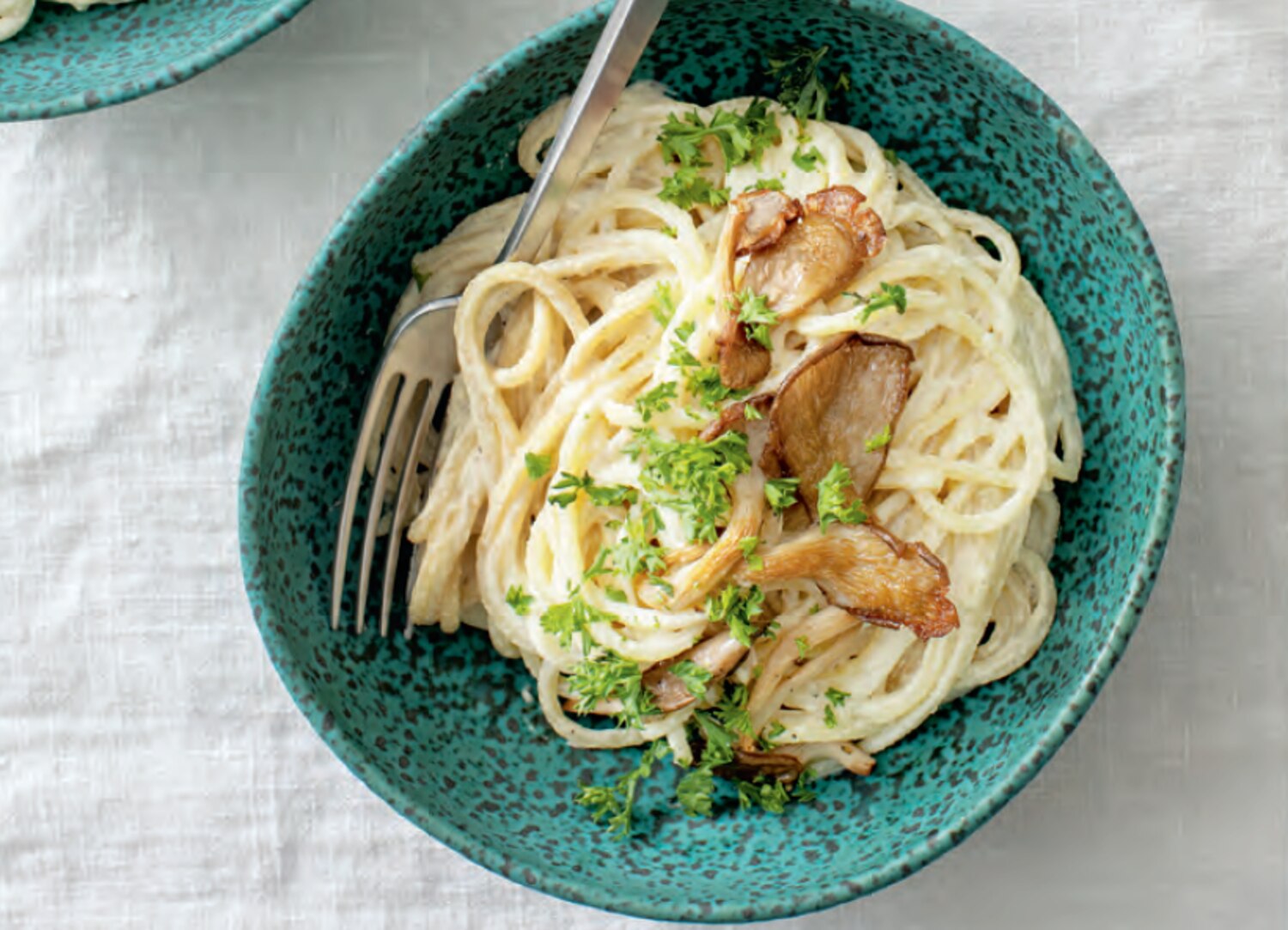 Zucchini Cacio E Pepe Pasta With Pan-Fried Oyster Mushroom | Style at Home