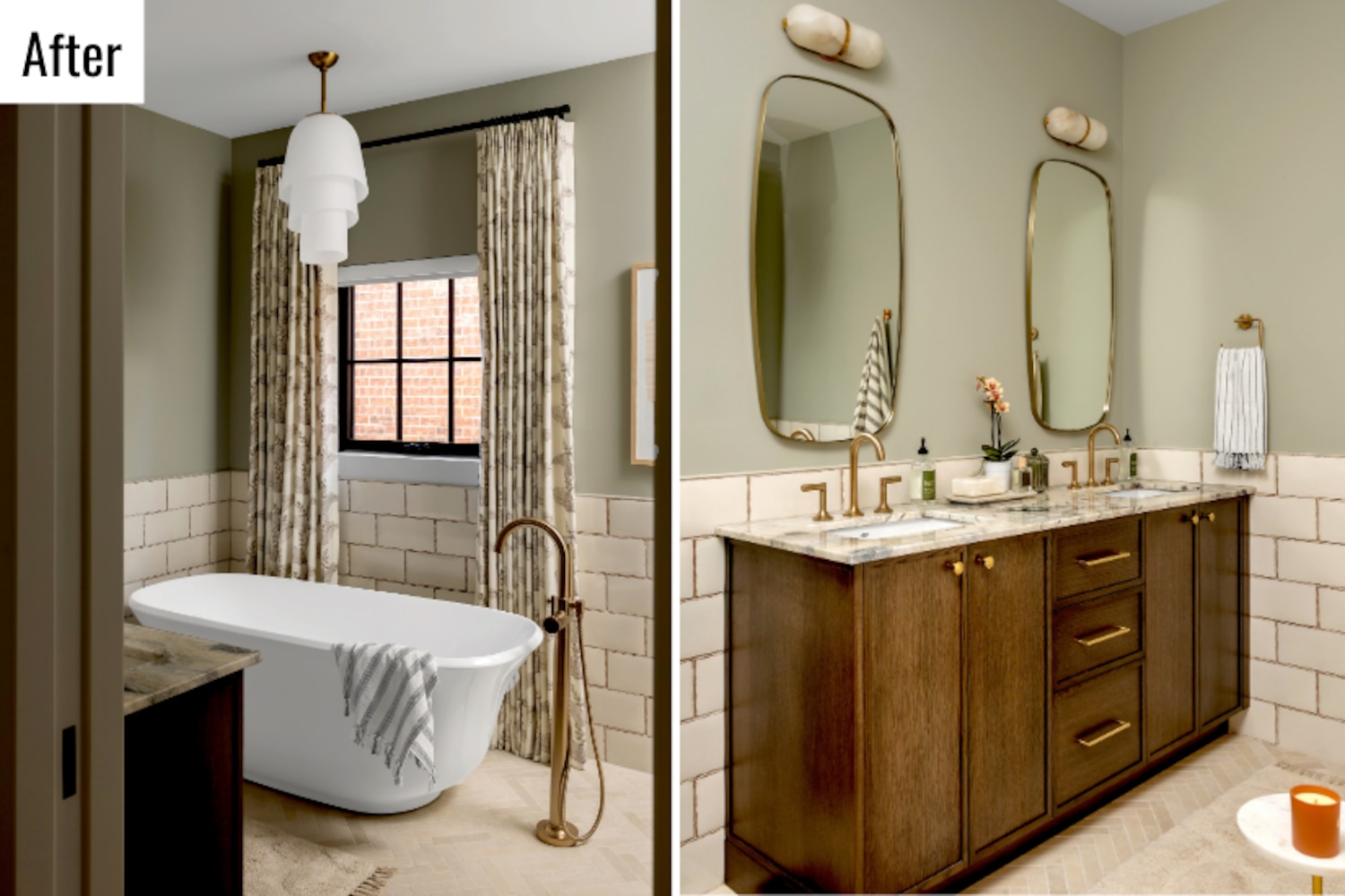 Before and After: An All-Beige Ensuite Gets A Luxury Resort Makeover ...