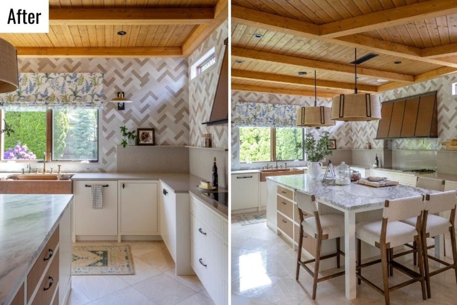 Before & After: This Sunny Kitchen Blends Farmhouse and Coastal Style ...