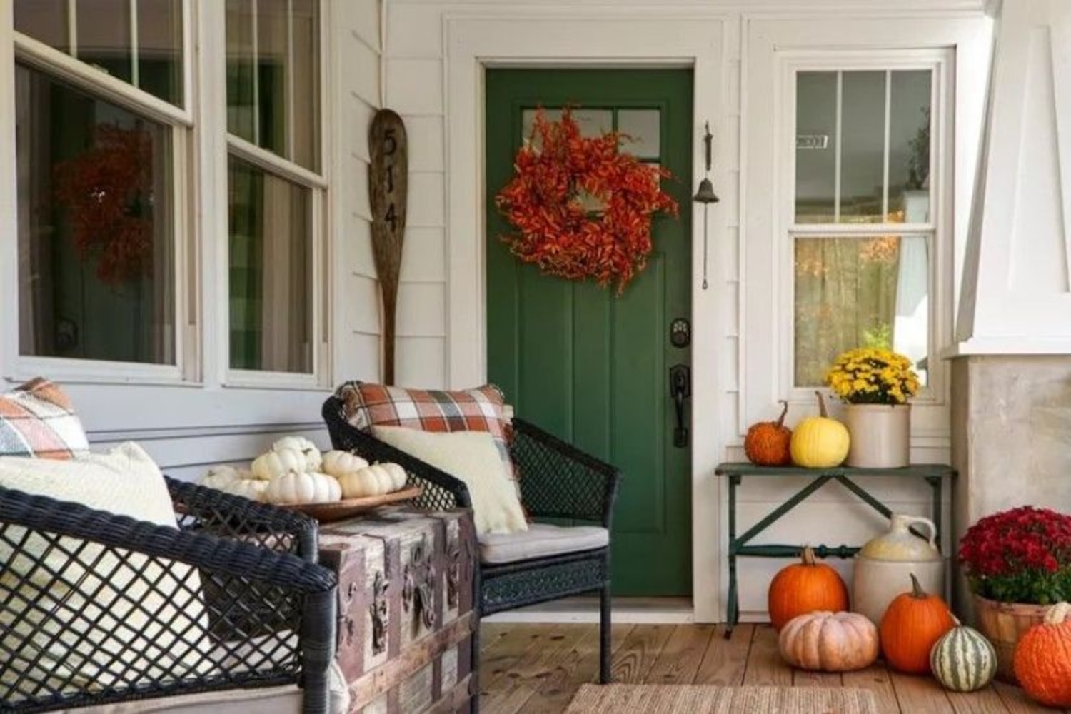 11 Decorating Ideas For Your Front Porch This Fall | Style at Home