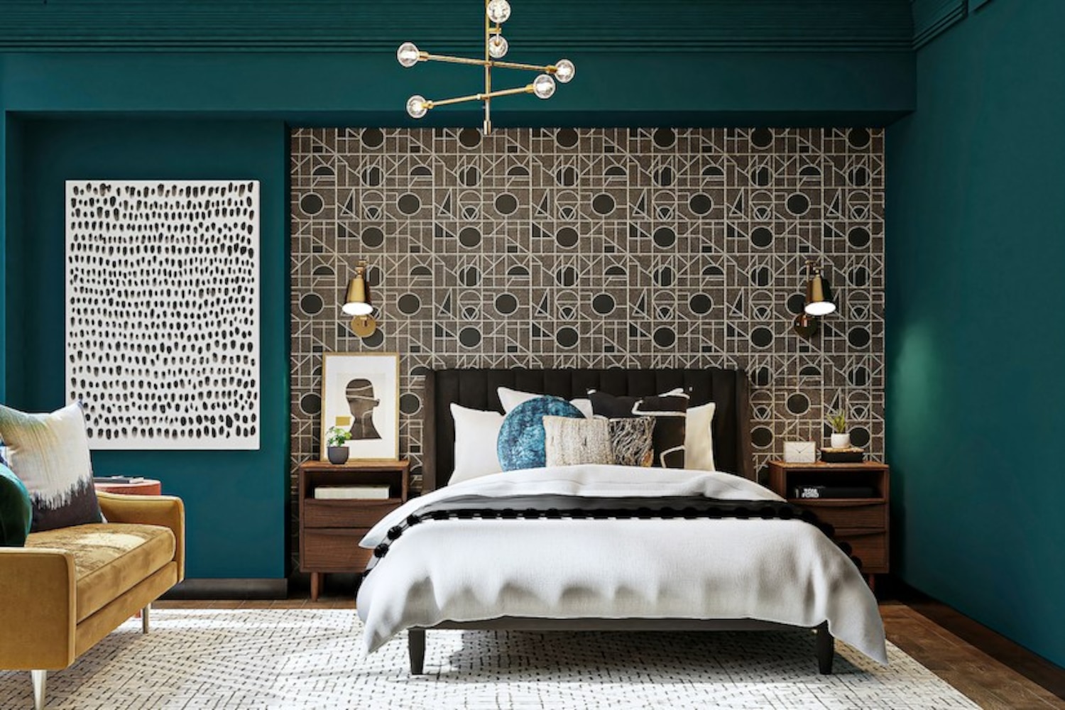 The best paint colours for a bold and moody bedroom | Style at Home