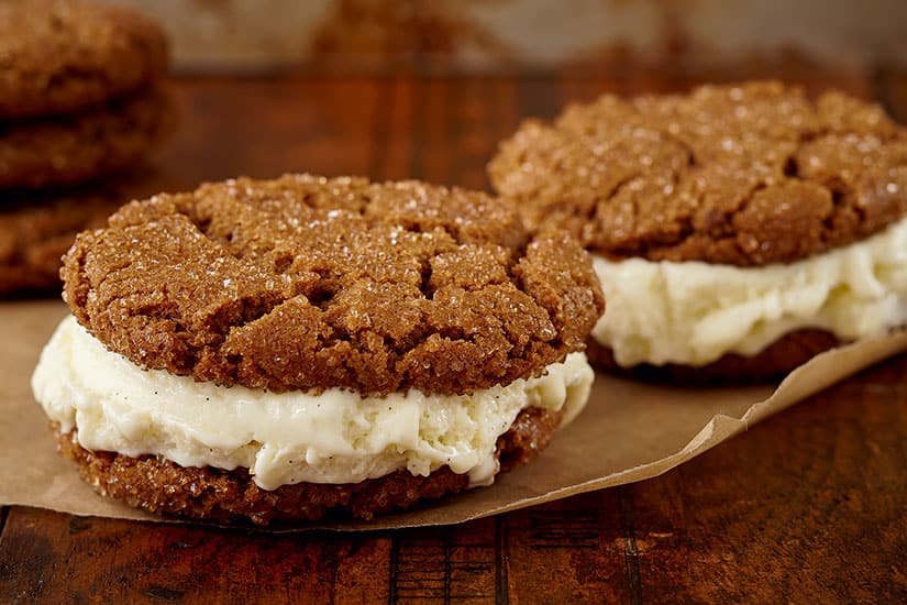 Recipe Gingerbread cookie ice cream sandwiches Style at Home