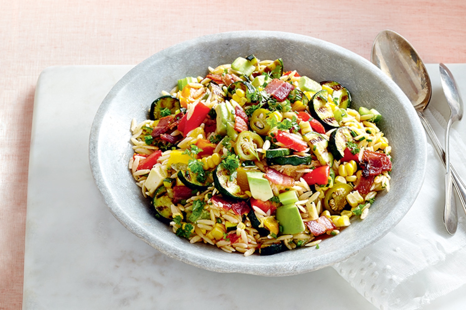 Orzo salad recipe with chili lime dressing | Style at Home