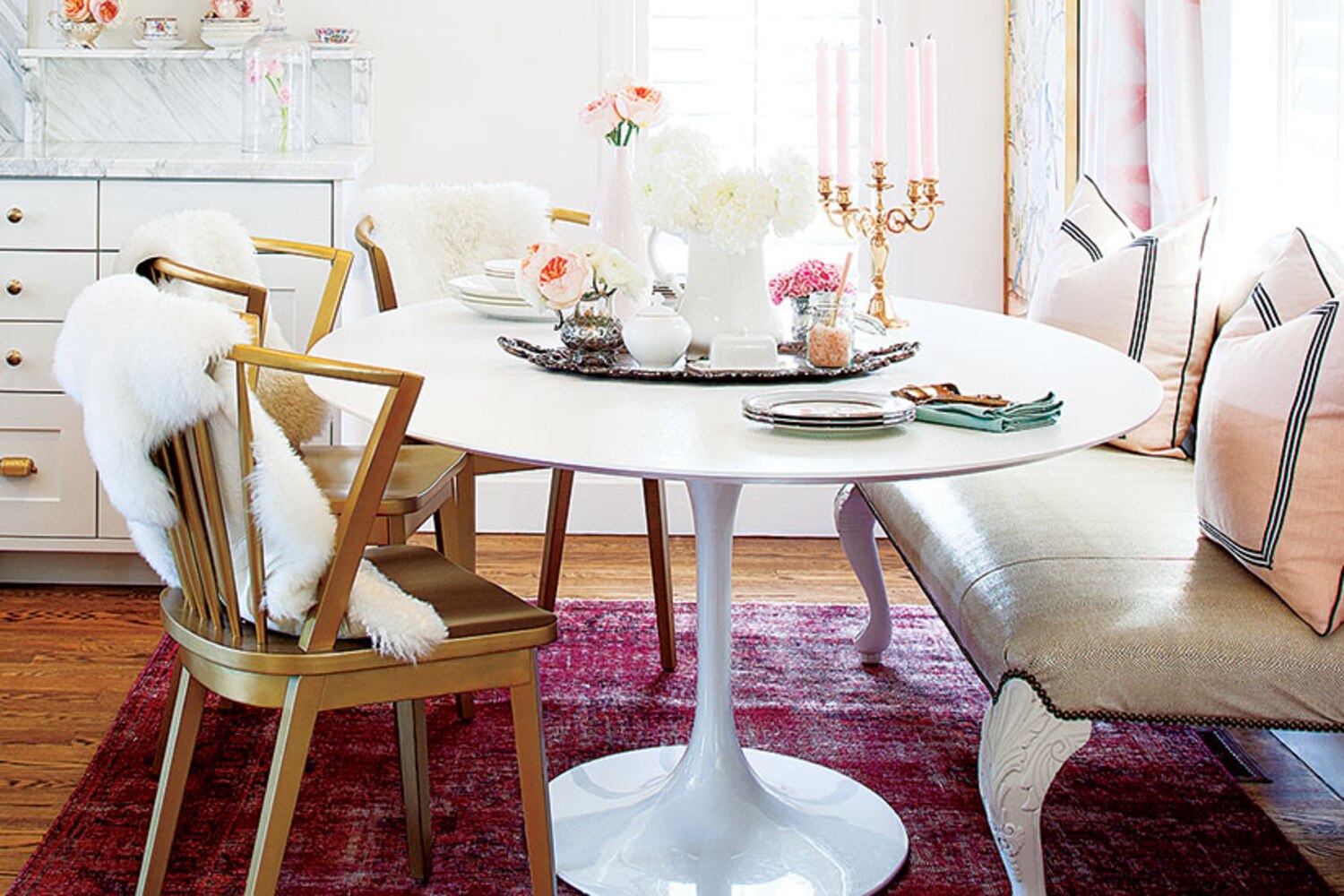 Interior Feminine glam home Style at Home