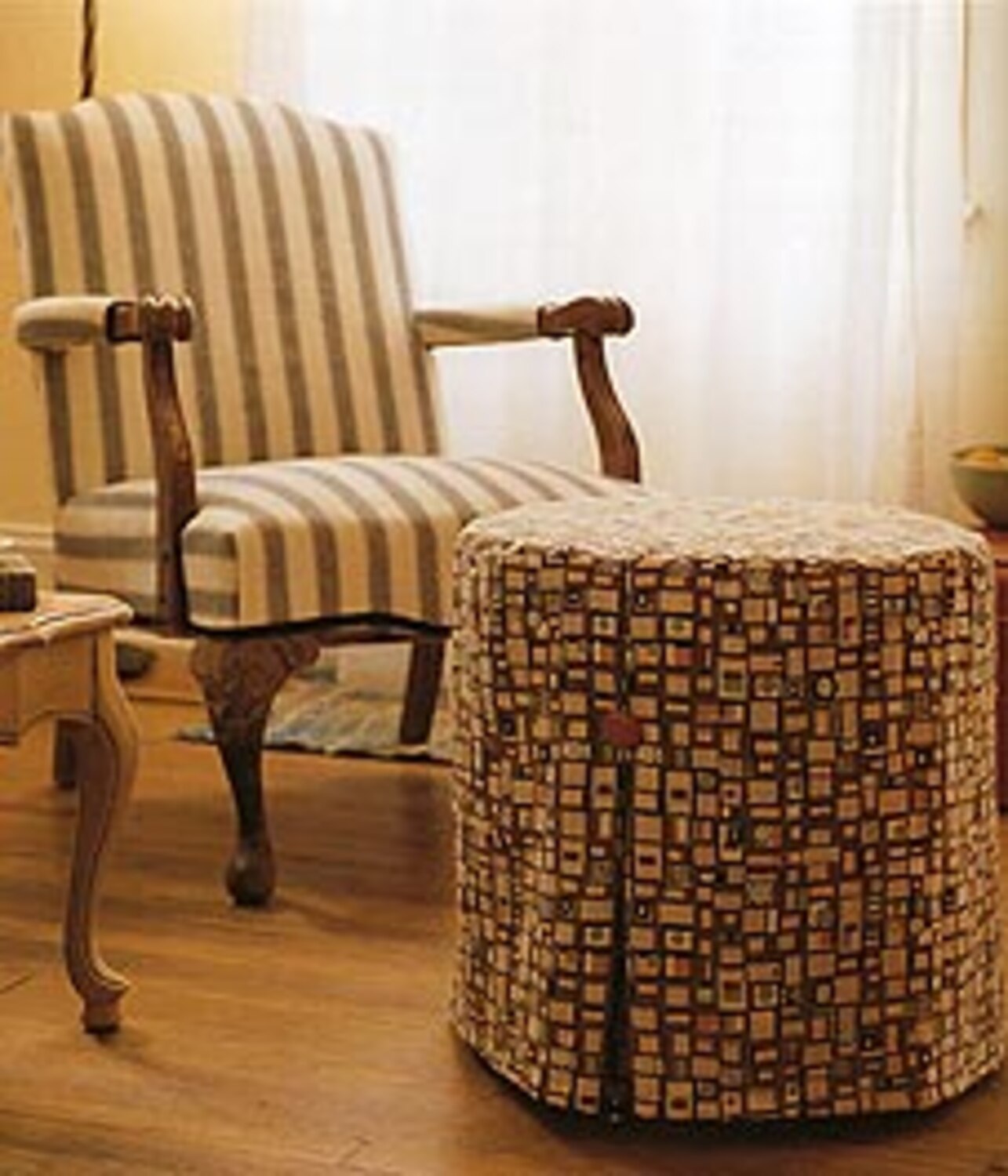 Project Fabulous footstool cover Style at Home