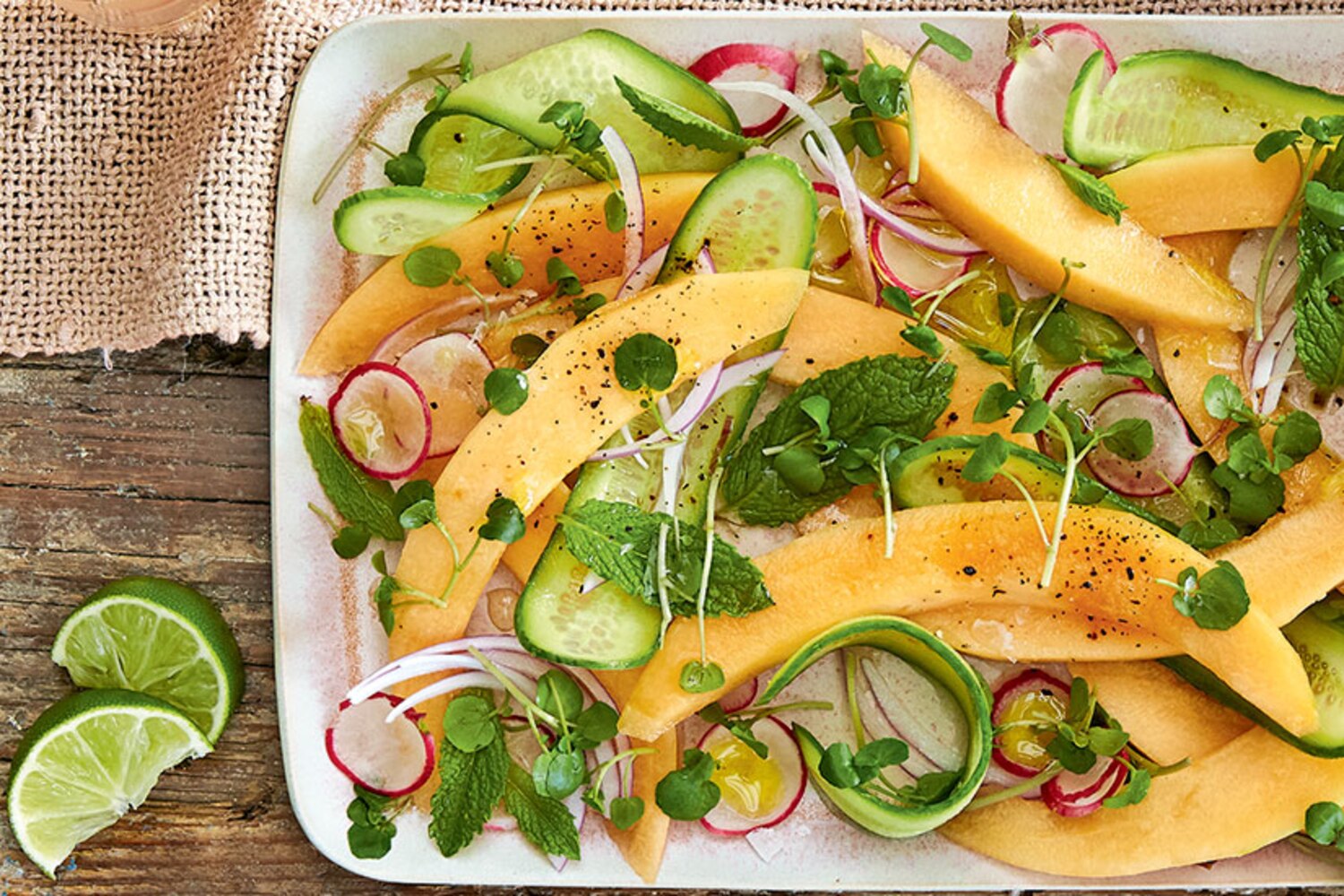 Recipe: Minty melon & cucumber salad | Style at Home