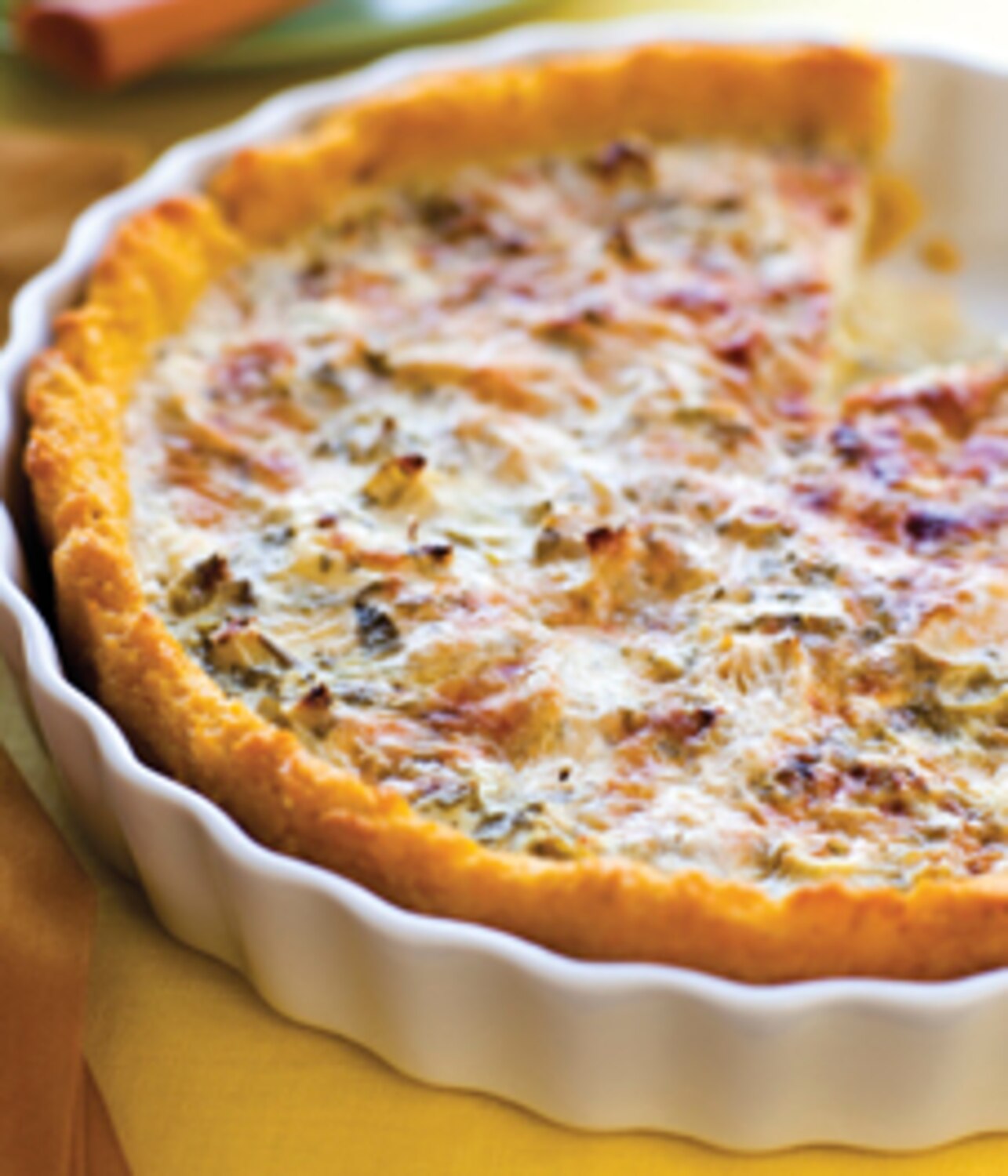 Recipe Artichokerosemary tart with polenta crust Style at Home