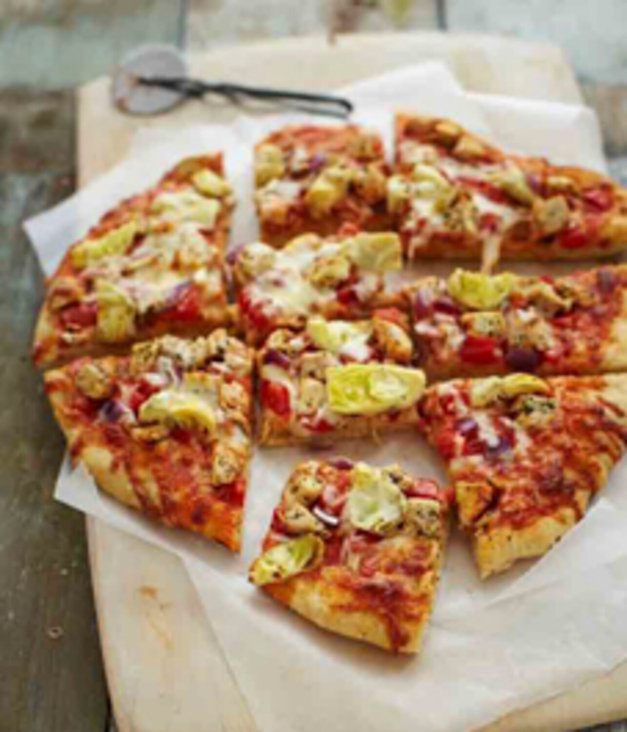 Recipe Spicy chicken and artichoke pizza Style at Home